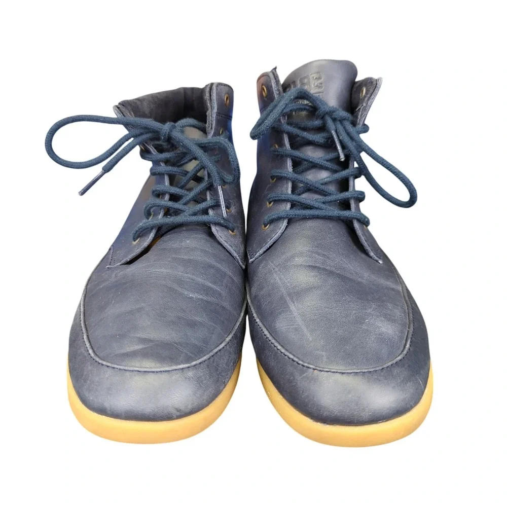 CLAE Hamilton Leather Chukka Boots Mens Size 9.5‎ Navy Blue Casual